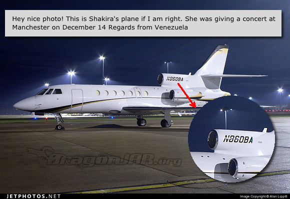 Avion Privado Shakira Los aviones de los famosos no son tan privados