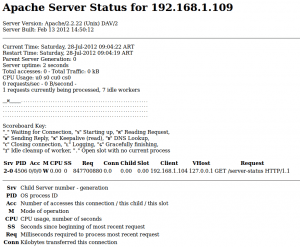 Screenshot Apache Normal Status 109 Mozilla Firefox 1 300x247 DDoS Análisis de Ataques Coordinados
