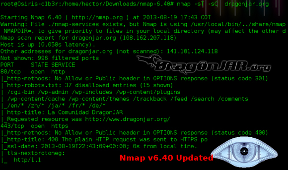 Nueva versión de NMAP mira sus nuevas funcionalidades