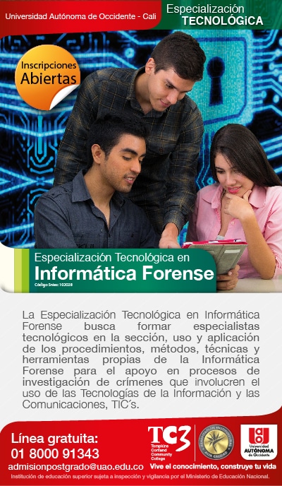 Informatica Forense Especialización Tecnológica en Informática Forense