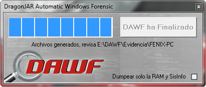 DAWF Automatizando la extracción de evidencia forense en Windows