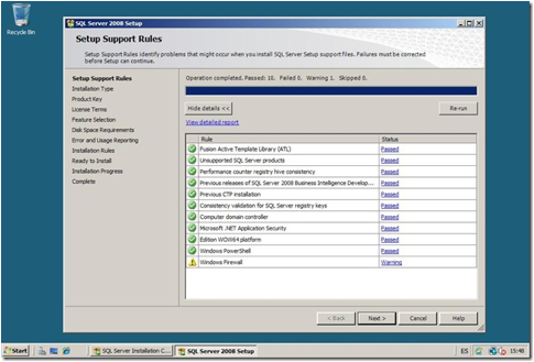 Descripción: SetupSupporRules