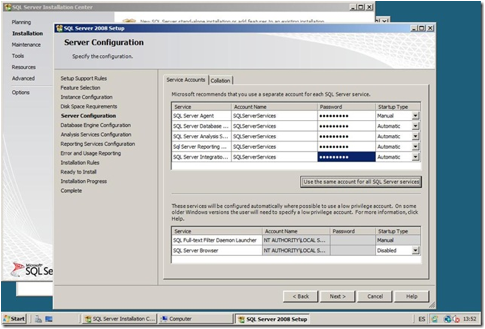 Descripción: ServerConfiguration