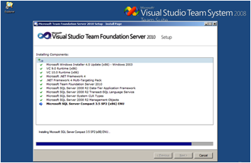 Instalación de TFS, SQL Server 2008 y SDL