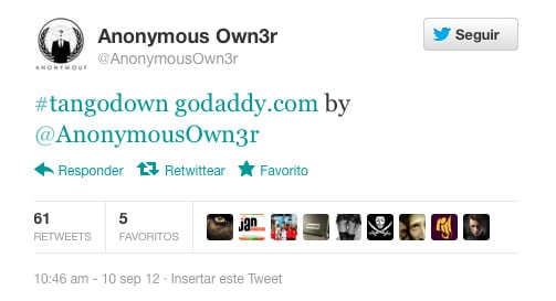 Godaddy.com caído