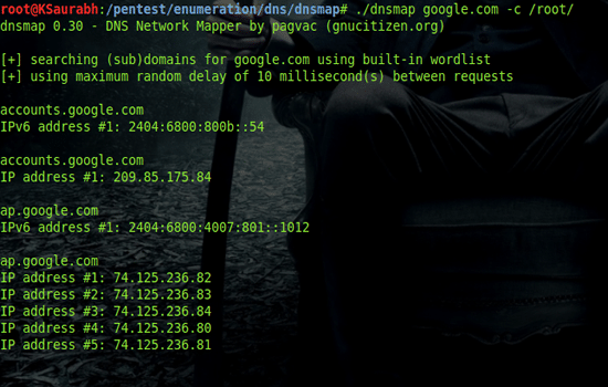 DNSmap obteniendo subdominios 79 DNSmap obteniendo subdominios