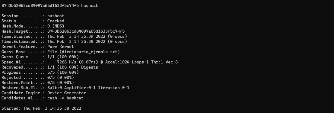 Identificando el tipo de hash