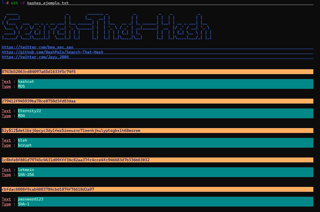 Busqueda masiva de hash