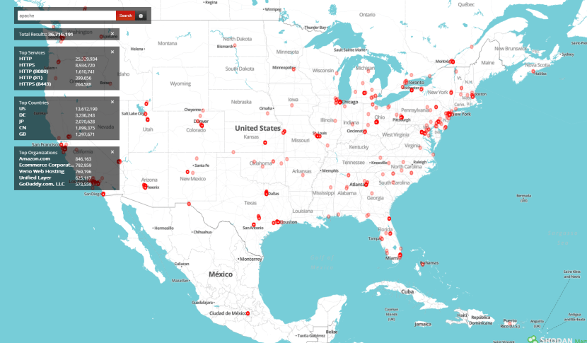 Mapas de Shodan 5 Mapas de Shodan