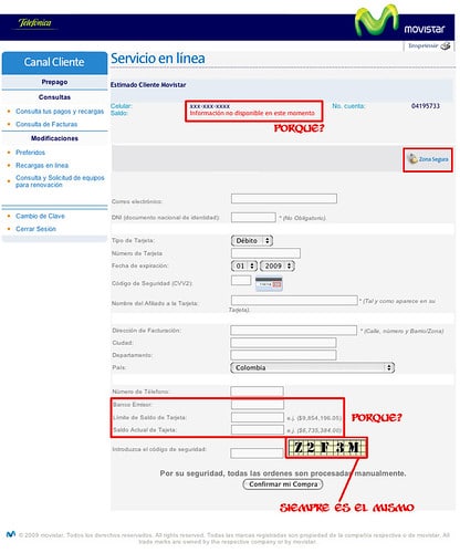 Phishing en Movistar Colombia Phishing a Movistar Colombia